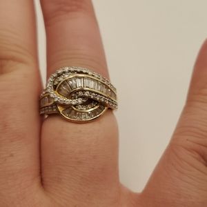 Silver statement ring